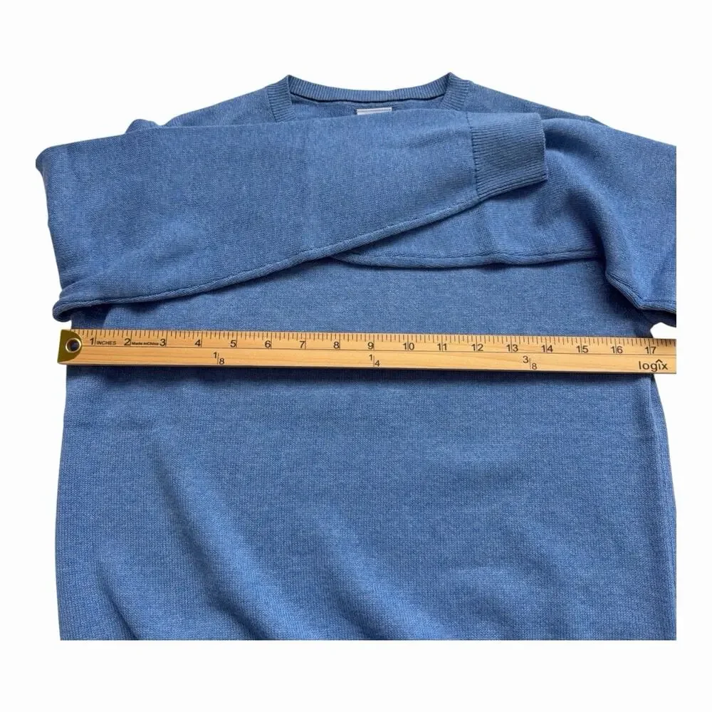Gap Kids Uniform Sweater NWT Large Blue Heather V-Neck Organic Cotton School